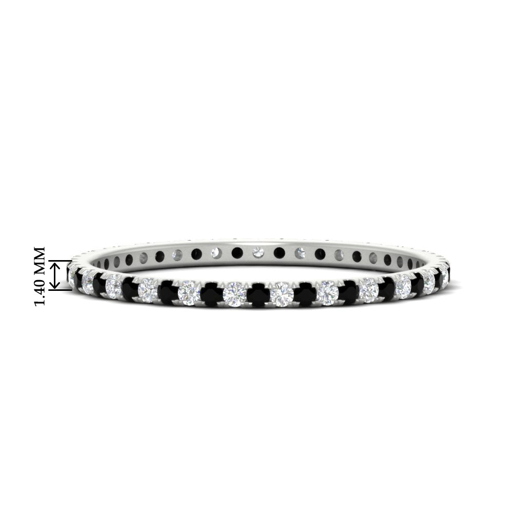 Thin Round Cut Eternity Band