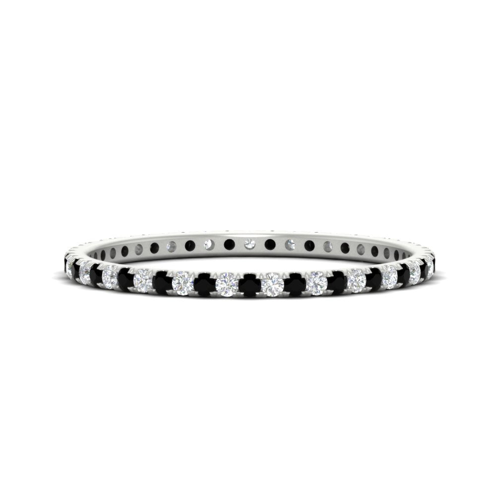 Thin Round Cut Eternity Band