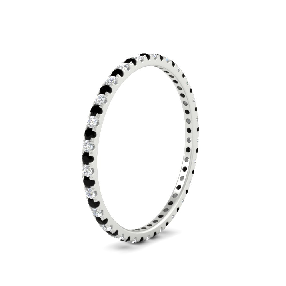 Thin Round Cut Eternity Band