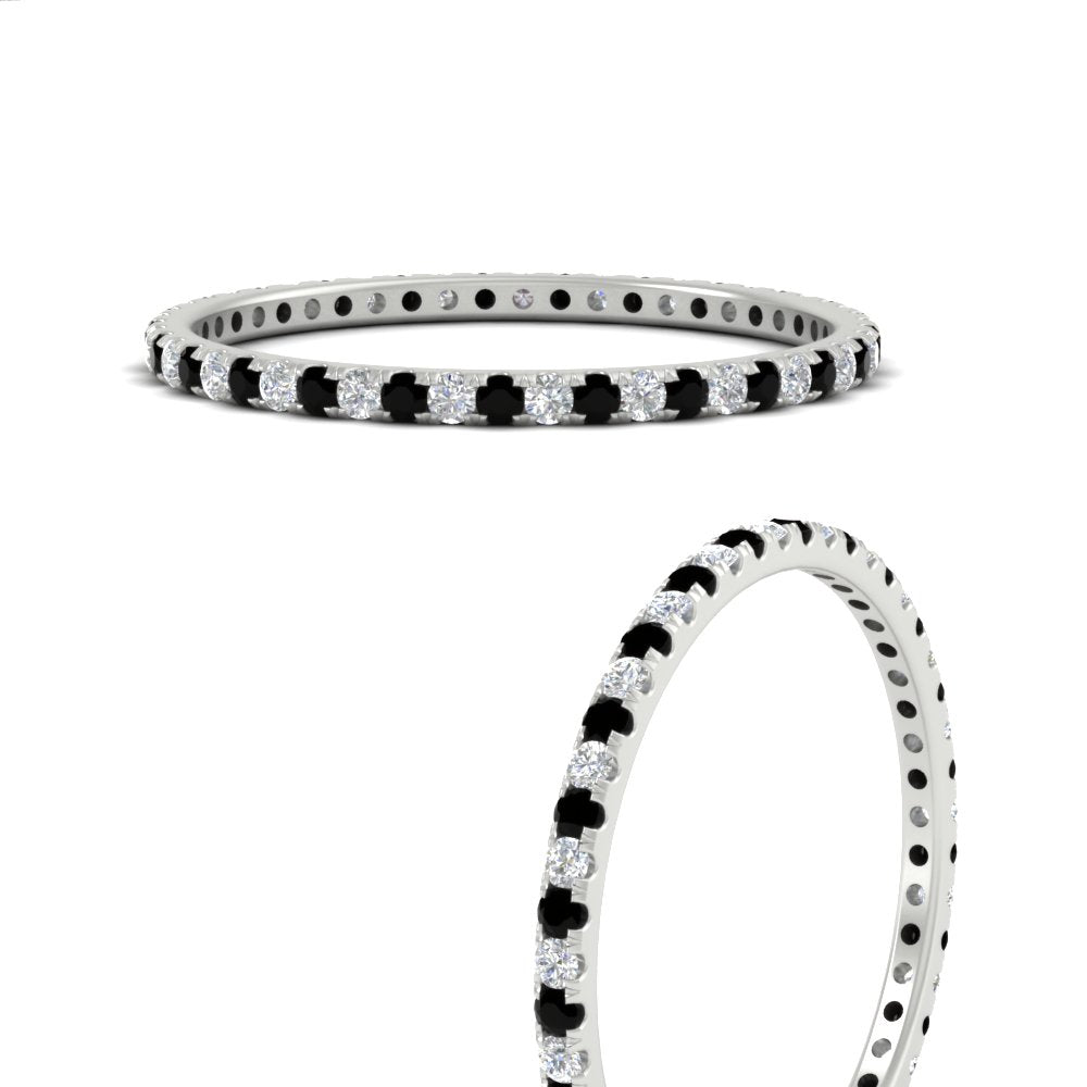 Thin Round Cut Eternity Band