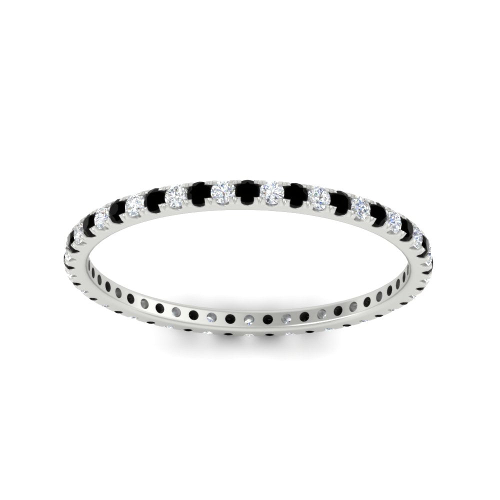 Thin Round Cut Eternity Band