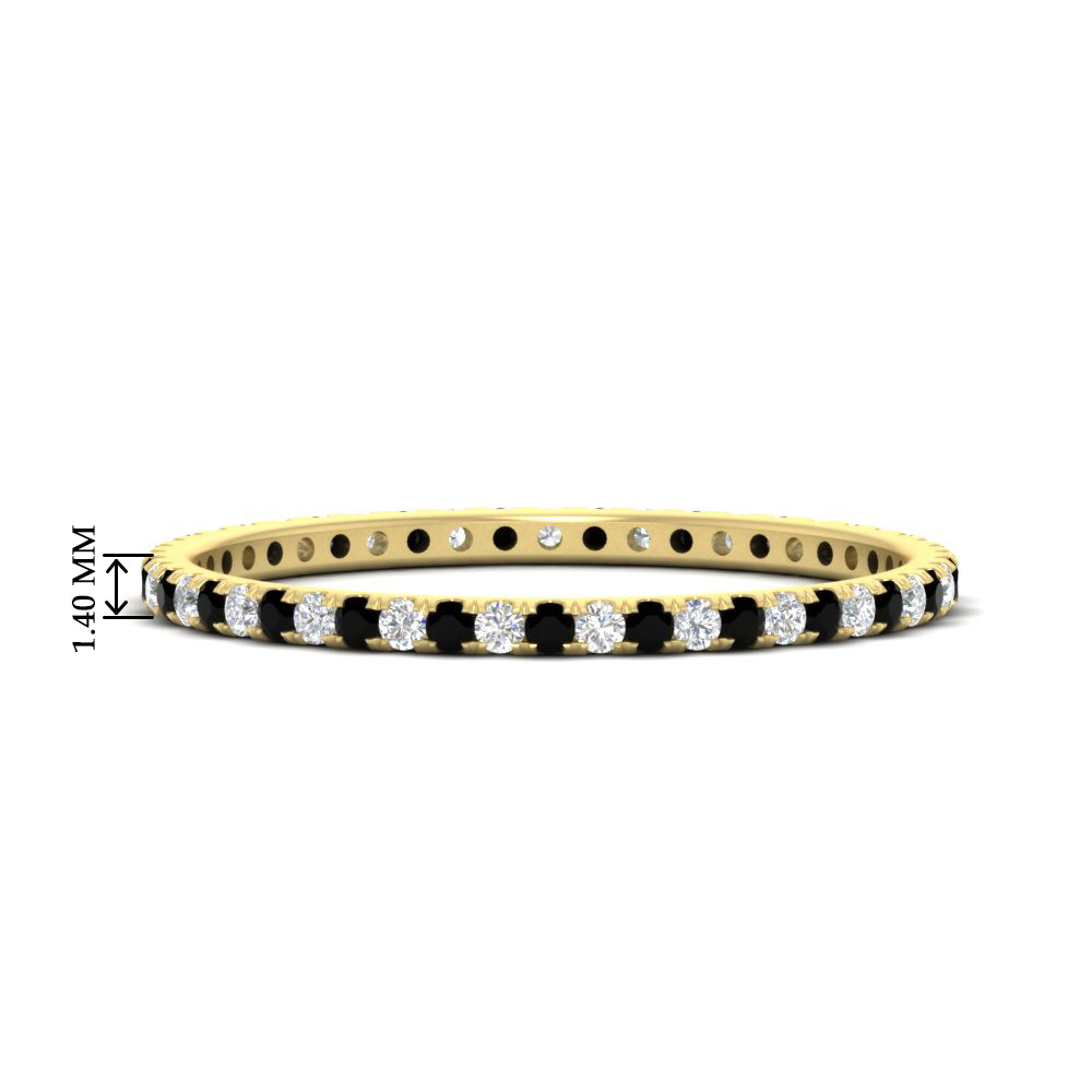 Thin Round Cut Eternity Band