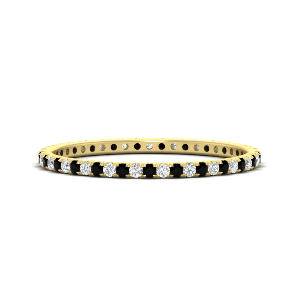 Thin Round Cut Eternity Band