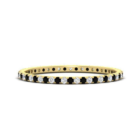 0.25-ct-round-diamond-eternity-band-with-black-diamond-in-yellow-gold-FDEWB8371GBLACK-0.25CT-NL-YG