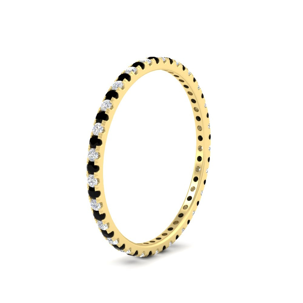 Thin Round Cut Eternity Band