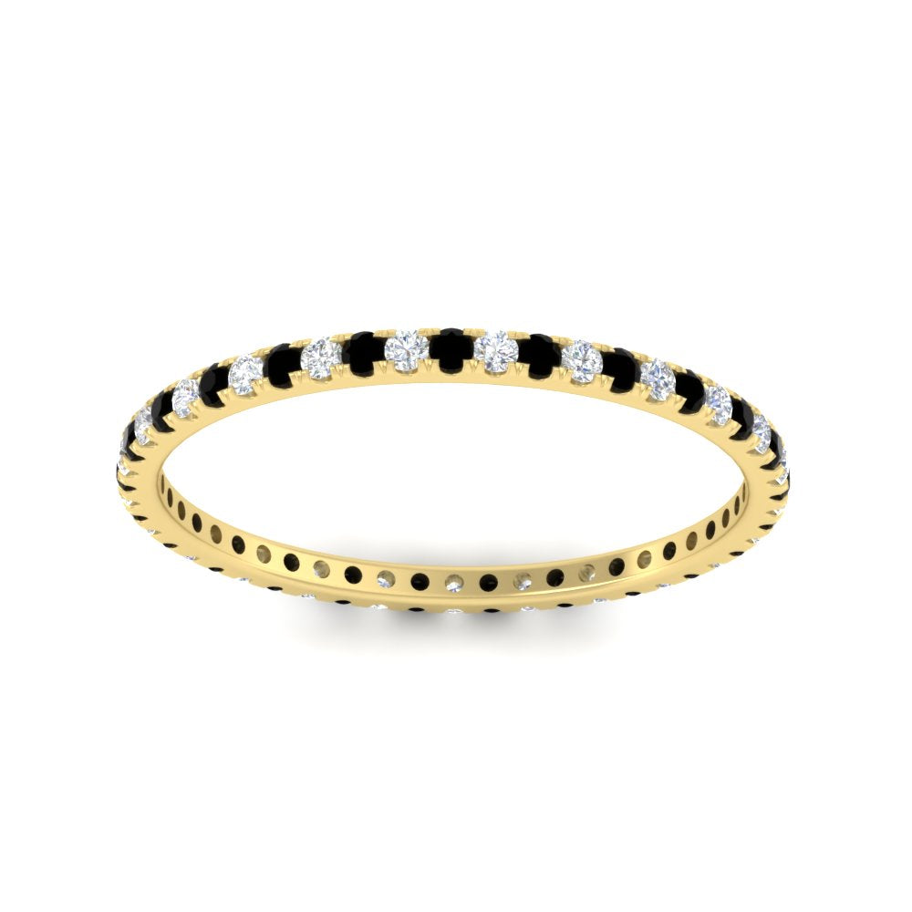 Thin Round Cut Eternity Band