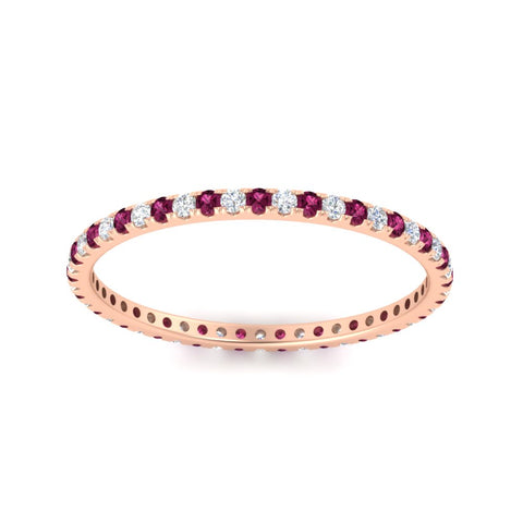 0.25-ct-round-diamond-eternity-band-with-pink-sapphire-in-rose-gold-FDEWB8371GSADRPIANGLE5-0.25CT-NL-RG