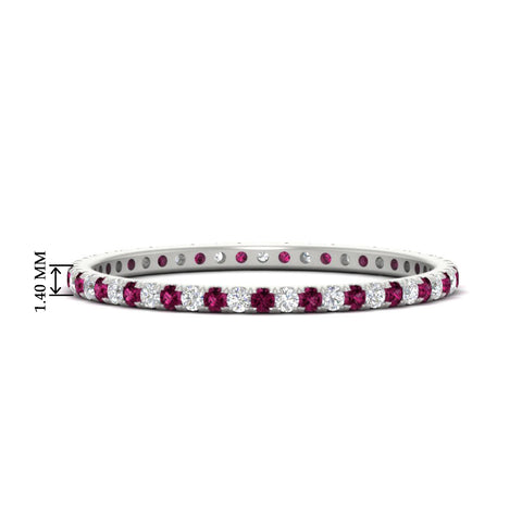 0.25-ct-round-diamond-eternity-band-with-pink-sapphire-in-white-gold-FDEWB8371GSADRPI-0.25CT-NL-WG-HW
