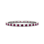Load image into Gallery viewer, Thin Round Cut Eternity Band
