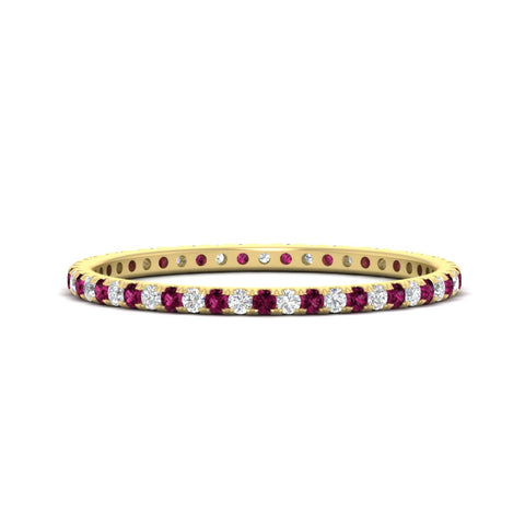 0.25-ct-round-diamond-eternity-band-with-pink-sapphire-in-yellow-gold-FDEWB8371GSADRPI-0.25CT-NL-YG