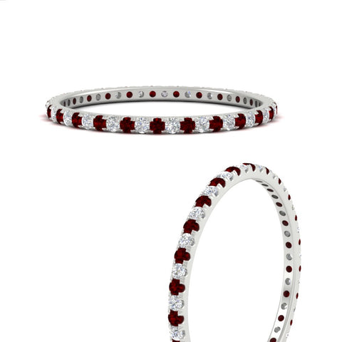 0.25-ct-round-diamond-eternity-band-with-ruby-in-white-gold-FDEWB8371GRUDRANGLE3-0.25CT-NL-WG