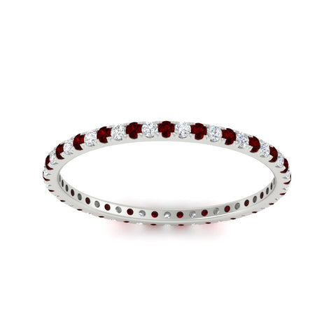 0.25-ct-round-diamond-eternity-band-with-ruby-in-white-gold-FDEWB8371GRUDRANGLE5-0.25CT-NL-WG
