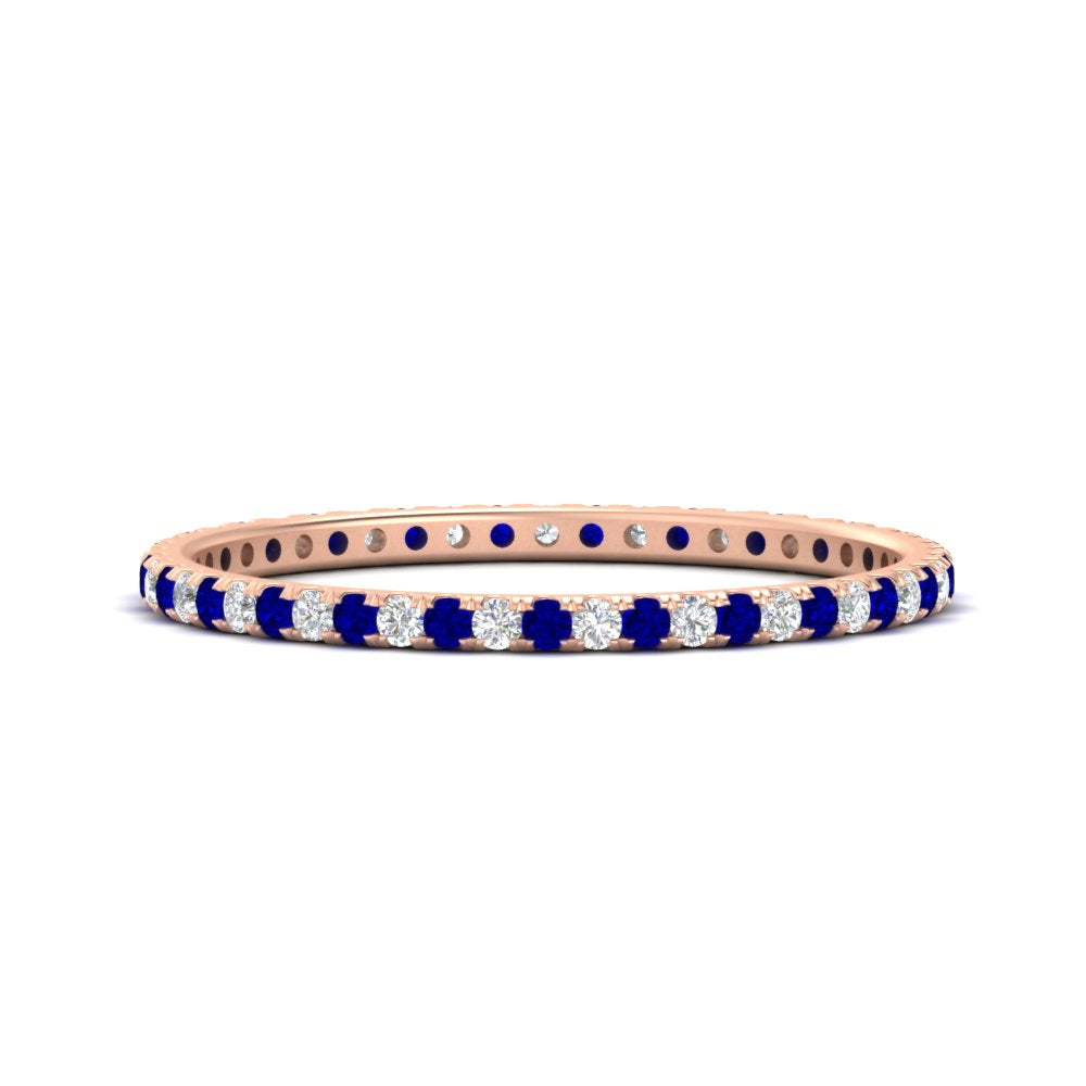 Thin Round Cut Eternity Band