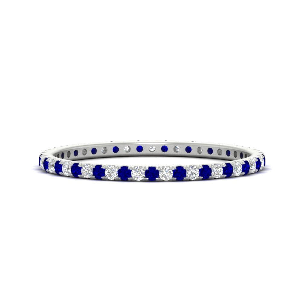 Thin Round Cut Eternity Band