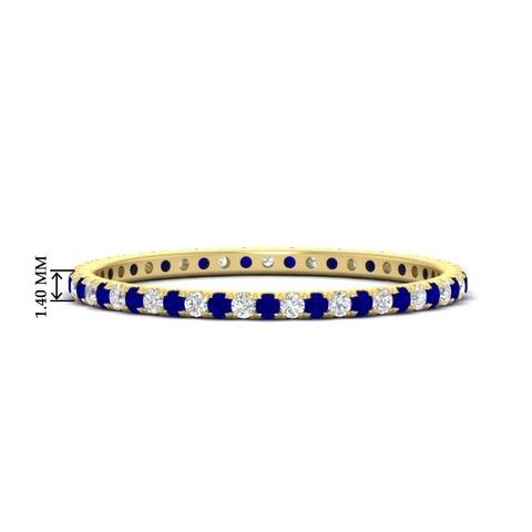 0.25-ct-round-diamond-eternity-band-with-sapphire-in-yellow-gold-FDEWB8371GSABL-0.25CT-NL-YG-HW