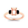 Load image into Gallery viewer, 0.25-ct-semi-mount-three-stone-black-diamond-engagement-ring-in-rose-gold-fdenr9299smgblackangle5-0.25ct-nl-rg.jpg