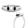 Load image into Gallery viewer, 0.25-ct-semi-mount-three-stone-black-diamond-engagement-ring-in-white-gold-fdenr9299smgblackangle3-0.25ct-nl-wg.jpg