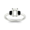 Load image into Gallery viewer, 0.25-ct-semi-mount-three-stone-black-diamond-engagement-ring-in-white-gold-fdenr9299smgblackangle5-0.25ct-nl-wg.jpg