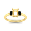 Load image into Gallery viewer, 0.25-ct-semi-mount-three-stone-black-diamond-engagement-ring-in-yellow-gold-fdenr9299smgblackangle5-0.25ct-nl-yg.jpg