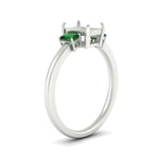 Load image into Gallery viewer, 0.25-ct-semi-mount-three-stone-emerald-engagement-ring-in-white-gold-fdenr9299smgemgrangle2-0.25ct-nl-wg.jpg