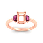 Load image into Gallery viewer, 0.25-ct-semi-mount-three-stone-pink-sapphire-engagement-ring-in-rose-gold-fdenr9299smgsadrpiangle5-0.25ct-nl-rg.jpg