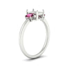 Load image into Gallery viewer, 0.25-ct-semi-mount-three-stone-pink-sapphire-engagement-ring-in-white-gold-fdenr9299smgsadrpiangle2-0.25ct-nl-wg.jpg