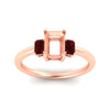 Load image into Gallery viewer, Delicate Semi Mount Three Stone Ring (1/4 ct. tw.)