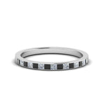 Load image into Gallery viewer, 0.25-ct.-princess-channel-wedding-band-with-black-diamond-in-14K-white-gold-FD8382-0.25CTBGBLACK-NL-WG
