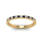 Load image into Gallery viewer, 0.25-ct.-princess-channel-wedding-band-with-black-diamond-in-18K-yellow-gold-FD8382-0.25CTBGBLACKANGLE5-NL-YG
