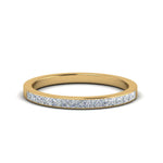 Load image into Gallery viewer, 0.25-ct.-princess-diamond-channel-wedding-band-in-14K-yellow-gold-FD8382-0.25CTB-NL-YG
