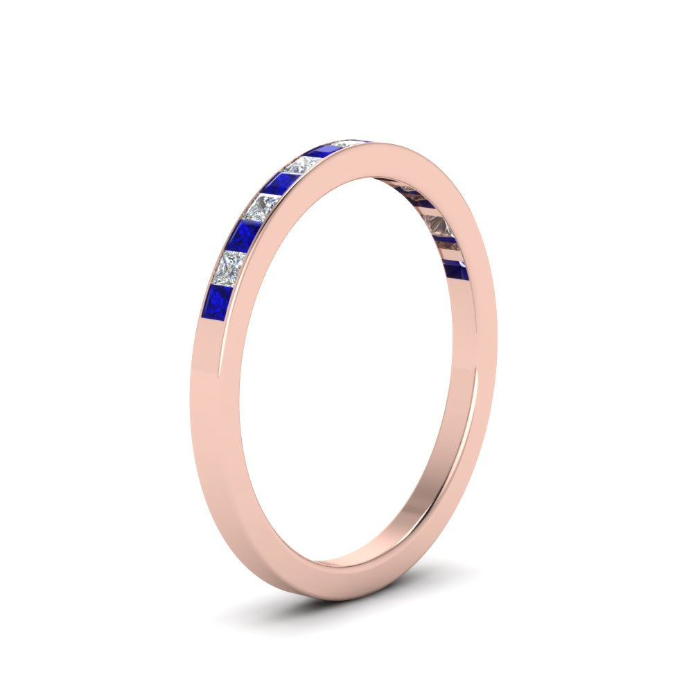 0.25-ct.-princess-diamond-channel-wedding-band-with-blue-sapphire-in-14K-rose-gold-FD8382-0.25CTBGSABLANGLE2-NL-RG