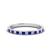 0.25-ct.-princess-diamond-channel-wedding-band-with-blue-sapphire-in-14K-white-gold-FD8382-0.25CTBGSABL-NL-WG