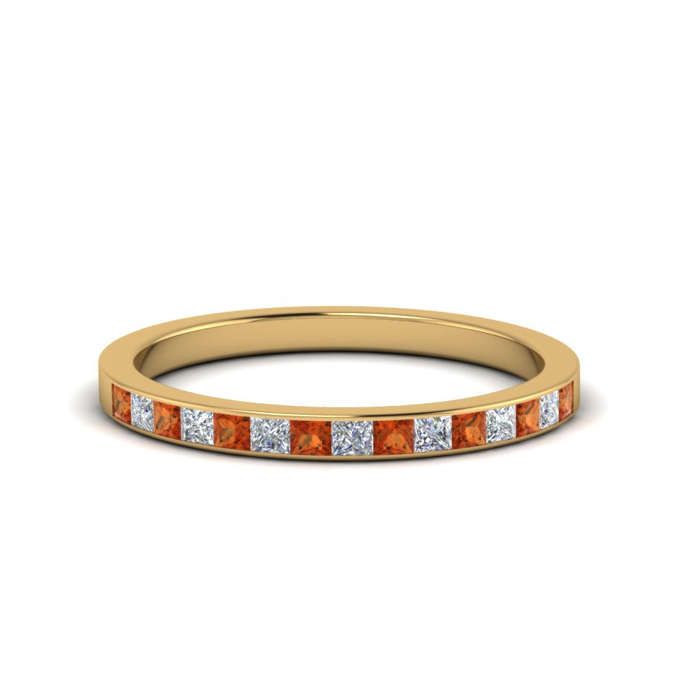 0.25-ct.-princess-diamond-channel-wedding-band-with-orange-sapphire-in-18K-yellow-gold-FD8382-0.25CTBGSAOR-NL-YG