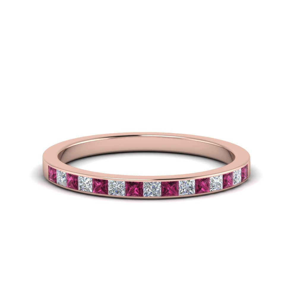 0.25-ct.-princess-diamond-channel-wedding-band-with-pink-sapphire-in-14K-rose-gold-FD8382-0.25CTBGSADRPI-NL-RG