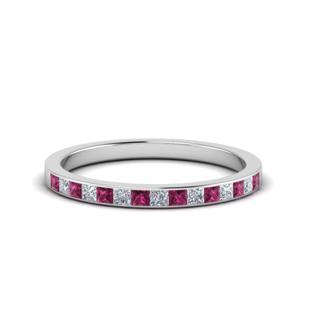 0.25-ct.-princess-diamond-channel-wedding-band-with-pink-sapphire-in-18K-white-gold-FD8382-0.25CTBGSADRPI-NL-WG