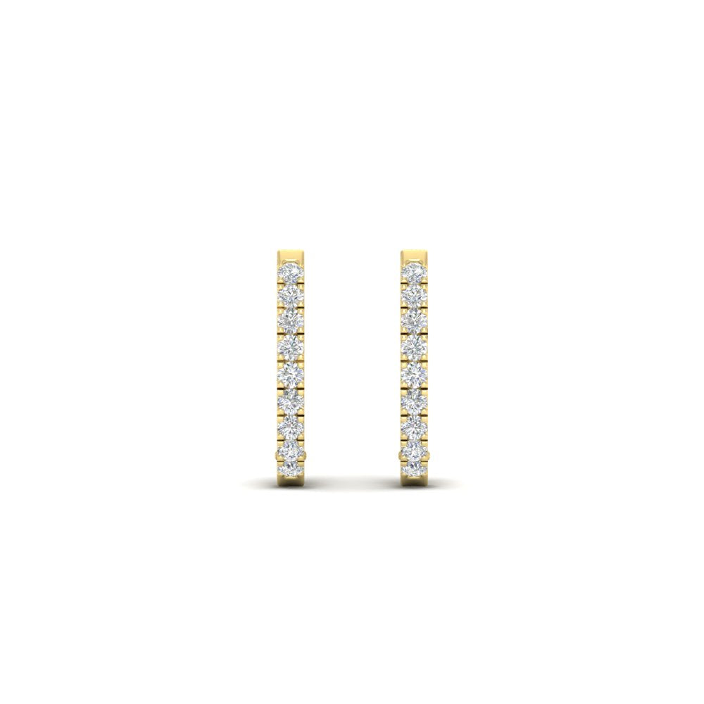 0.25-diamond huggie earrings-in-yellow-gold-FDEAR11260ANGLE2-0.25-NL-YG