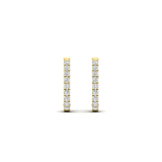 0.25-diamond huggie earrings-in-yellow-gold-FDEAR11260ANGLE2-0.25-NL-YG