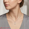 Load image into Gallery viewer, 3 Stone Drop Diamond Pendant