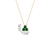 Load image into Gallery viewer, 0.30-carat-mini-3-stone-emerald-pendant-in-FDPD1129GEMGR-0.30CT-NL-RG