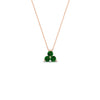 Load image into Gallery viewer, 0.30-carat-mini-3-stone-emerald-pendant-in-FDPD1129GEMGR-0.30CT-NL-RG