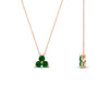 Load image into Gallery viewer, 0.30-carat-mini-3-stone-emerald-pendant-in-FDPD1129GEMGR-0.30CT-NL-RG