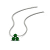 Load image into Gallery viewer, 0.30-carat-mini-3-stone-emerald-pendant-in-FDPD1129GEMGR-0.30CT-NL-WG