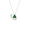 Load image into Gallery viewer, 0.30-carat-mini-3-stone-emerald-pendant-in-FDPD1129GEMGR-0.30CT-NL-WG