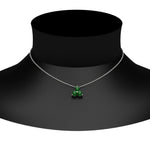 Load image into Gallery viewer, 0.30-carat-mini-3-stone-emerald-pendant-in-FDPD1129GEMGR-0.30CT-NL-WG
