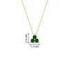 Load image into Gallery viewer, 0.30-carat-mini-3-stone-emerald-pendant-in-FDPD1129GEMGR-0.30CT-NL-YG