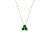Load image into Gallery viewer, 0.30-carat-mini-3-stone-emerald-pendant-in-FDPD1129GEMGR-0.30CT-NL-YG