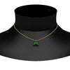 Load image into Gallery viewer, 0.30-carat-mini-3-stone-emerald-pendant-in-FDPD1129GEMGR-0.30CT-NL-YG
