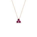 Load image into Gallery viewer, 0.30-carat-mini-3-stone-pink-sapphire-pendant-in-FDPD1129GSADRPI-0.30CT-NL-RG

