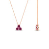 Load image into Gallery viewer, 0.30-carat-mini-3-stone-pink-sapphire-pendant-in-FDPD1129GSADRPI-0.30CT-NL-RG