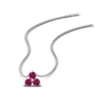 Load image into Gallery viewer, 0.30-carat-mini-3-stone-pink-sapphire-pendant-in-FDPD1129GSADRPI-0.30CT-NL-WG
